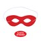 12 Pack Bulk Red Fabric Hero Mask Spirit Colors & Halloween Fun